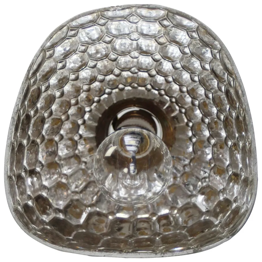 Hot Pamono Vintage Mercury Mirror Glass & Brass Wall Lamp