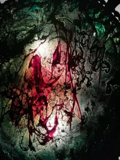 Clearance Pamono Vintage Metal & Painted Glass Sconce