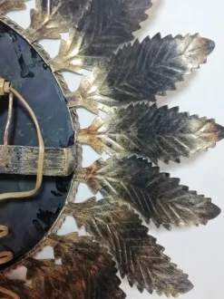 Clearance Pamono Vintage Metal & Painted Glass Sconce