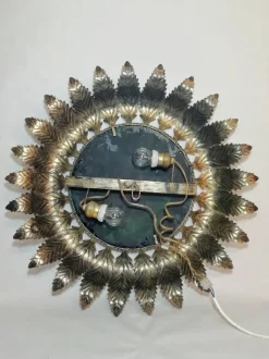 Clearance Pamono Vintage Metal & Painted Glass Sconce