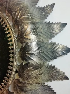 Clearance Pamono Vintage Metal & Painted Glass Sconce