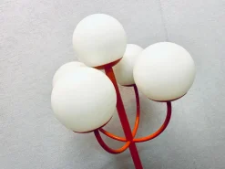 Sale Pamono Vintage Metal Floor Lamp in Orange from Kaiser Idell / Kaiser Leuchten, 1960s