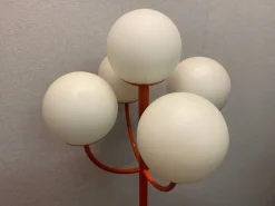 Sale Pamono Vintage Metal Floor Lamp in Orange from Kaiser Idell / Kaiser Leuchten, 1960s