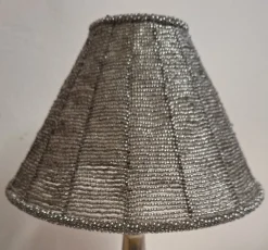 Hot Pamono Vintage Metal Table Lamp with Glass Bead Shade, 1970s