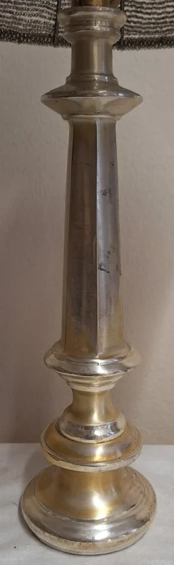 Hot Pamono Vintage Metal Table Lamp with Glass Bead Shade, 1970s