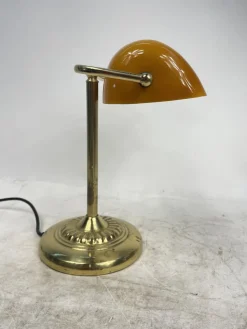 Best Pamono Vintage Ministerial Lamp in Brass and Glass, 1950s
