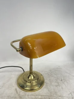 Best Pamono Vintage Ministerial Lamp in Brass and Glass, 1950s