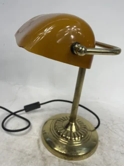Best Pamono Vintage Ministerial Lamp in Brass and Glass, 1950s