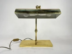 New Pamono Vintage Ministeriale Table Lamp in Brass, 1960s