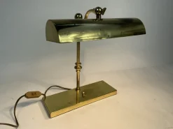 New Pamono Vintage Ministeriale Table Lamp in Brass, 1960s