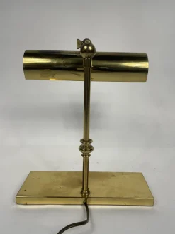 New Pamono Vintage Ministeriale Table Lamp in Brass, 1960s