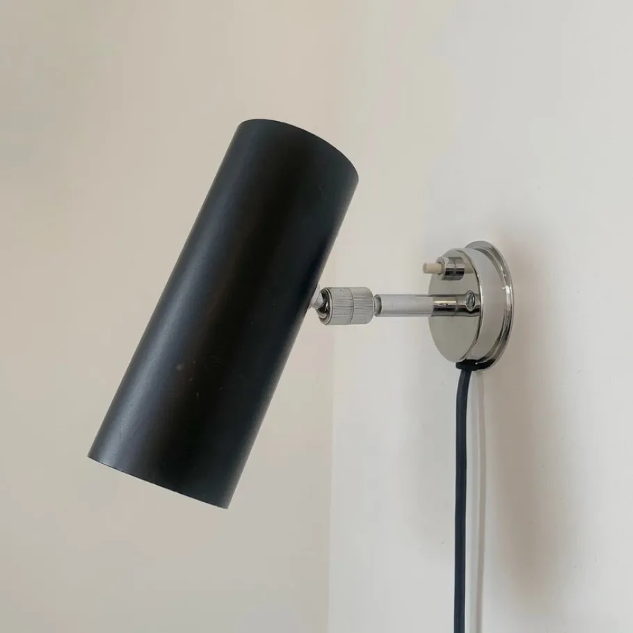 Discount Pamono Vintage Model 31 B Black Sconce by Gino Sarfatti for Arteluce, 1950s