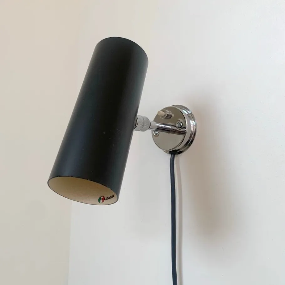 Discount Pamono Vintage Model 31 B Black Sconce by Gino Sarfatti for Arteluce, 1950s