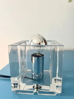 Discount Pamono Vintage Modern Cube Glass Lamp from Nachtmann Leuchten, 1990s