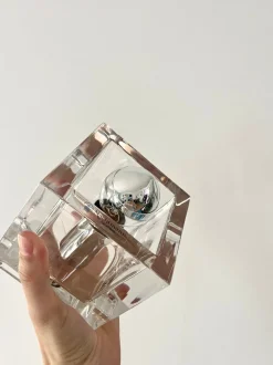 Discount Pamono Vintage Modern Cube Glass Lamp from Nachtmann Leuchten, 1990s