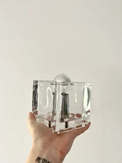 Discount Pamono Vintage Modern Cube Glass Lamp from Nachtmann Leuchten, 1990s