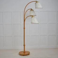 Outlet Pamono Vintage Modern Scandinavian Swedish Floor Lamp with Three Light Sources, 1940s