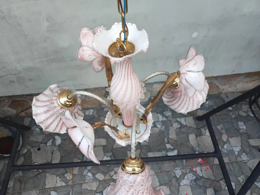 Sale Pamono Vintage Murano Chandelier, 1970s
