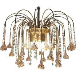 New Pamono Vintage Murano Chandelier, 1980s
