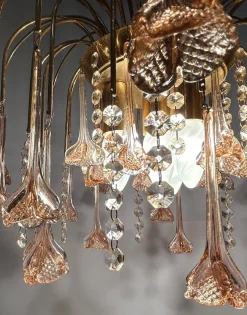 New Pamono Vintage Murano Chandelier, 1980s