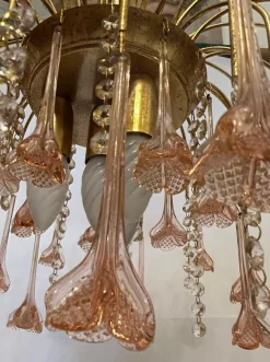 New Pamono Vintage Murano Chandelier, 1980s