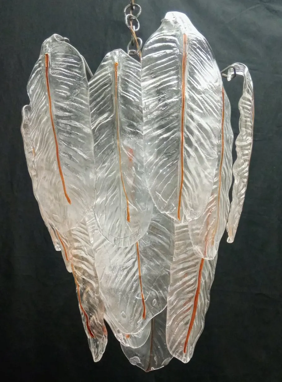 Discount Pamono Vintage Murano Glass Ceiling Light, 1970s