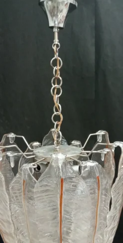Discount Pamono Vintage Murano Glass Ceiling Light, 1970s