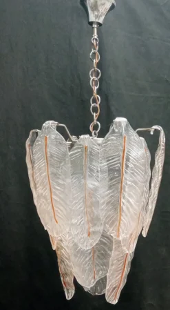 Discount Pamono Vintage Murano Glass Ceiling Light, 1970s
