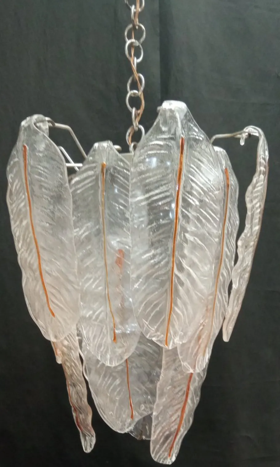 Discount Pamono Vintage Murano Glass Ceiling Light, 1970s