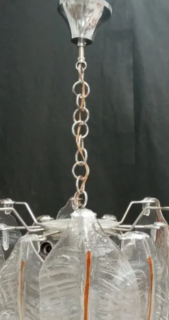 Discount Pamono Vintage Murano Glass Ceiling Light, 1970s