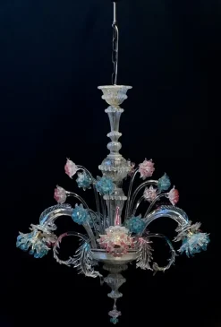 Clearance Pamono Vintage Murano Glass Chandelier by Galliano Ferro, 1950s
