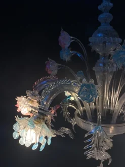 Clearance Pamono Vintage Murano Glass Chandelier by Galliano Ferro, 1950s