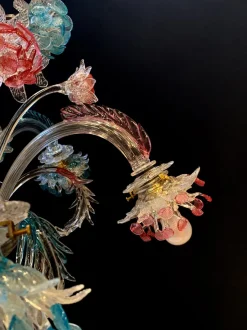 Clearance Pamono Vintage Murano Glass Chandelier by Galliano Ferro, 1950s