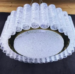 Clearance Pamono Vintage Murano Glass Chandelier from Doria Leuchten, Germany, 1960s