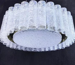 Clearance Pamono Vintage Murano Glass Chandelier from Doria Leuchten, Germany, 1960s