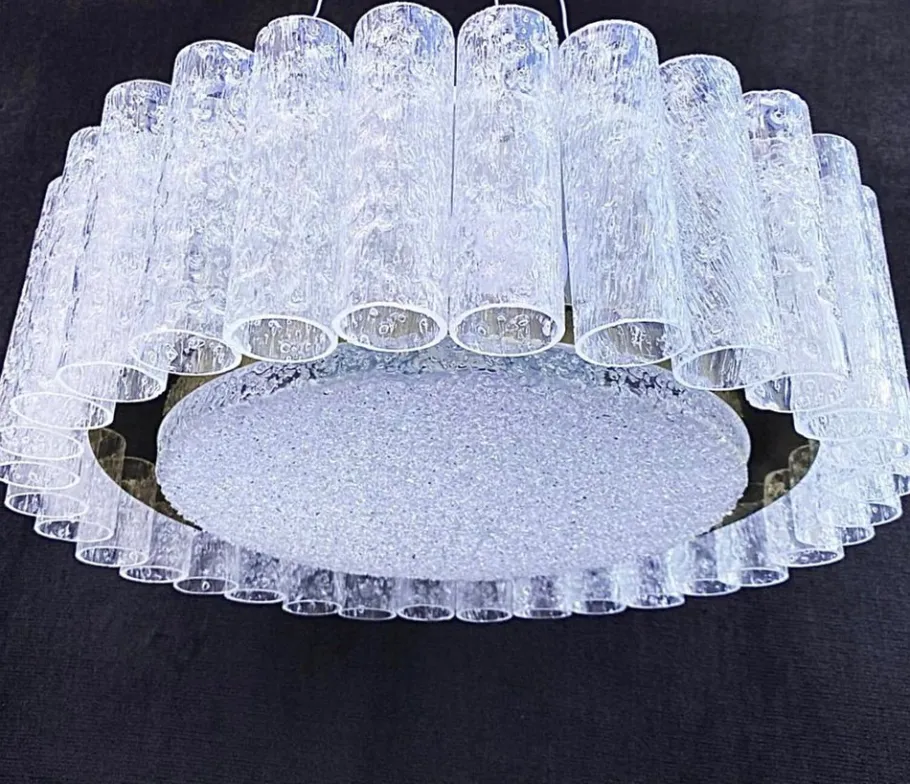 Clearance Pamono Vintage Murano Glass Chandelier from Doria Leuchten, Germany, 1960s