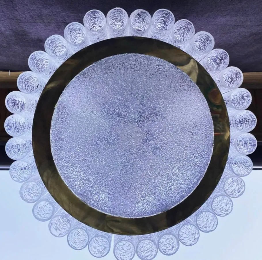 Clearance Pamono Vintage Murano Glass Chandelier from Doria Leuchten, Germany, 1960s