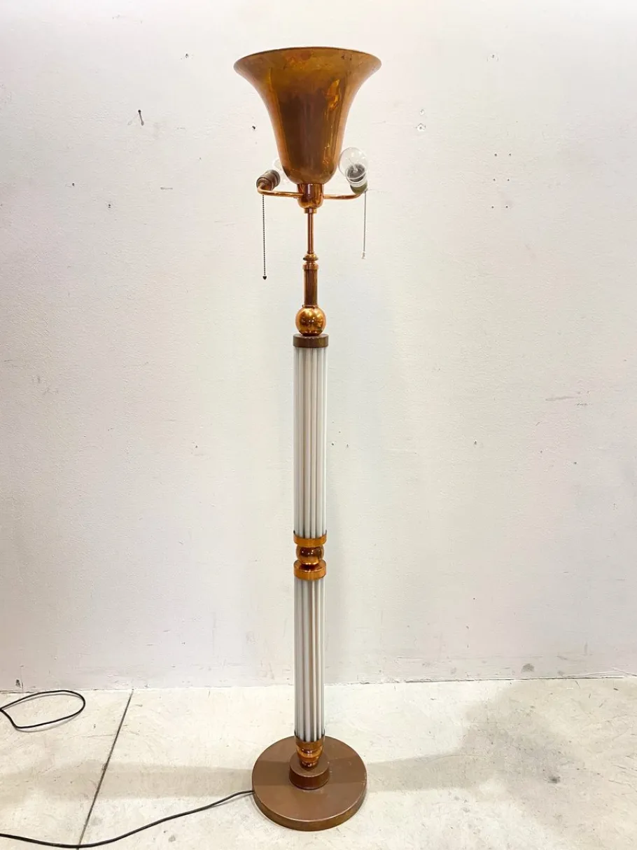 Clearance Pamono Vintage Murano Glass Floor Lamp