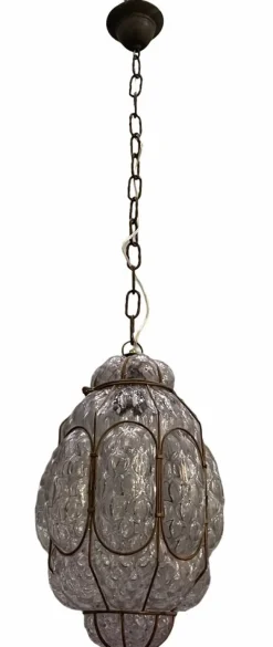 New Pamono Vintage Murano Glass Light Pendant