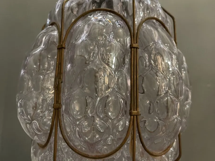 New Pamono Vintage Murano Glass Light Pendant