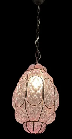 New Pamono Vintage Murano Glass Light Pendant