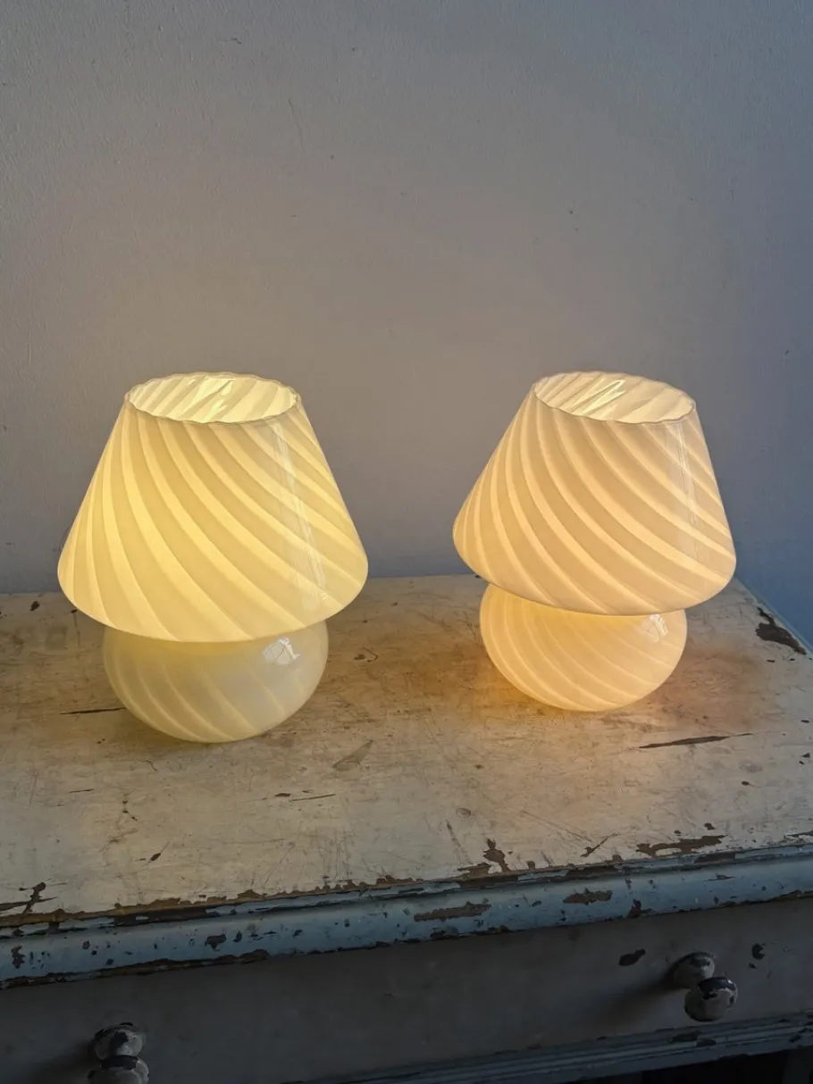 Best Pamono Vintage Murano Glass Mushroom Table Lamp, 1980s