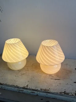 Best Pamono Vintage Murano Glass Mushroom Table Lamp, 1980s