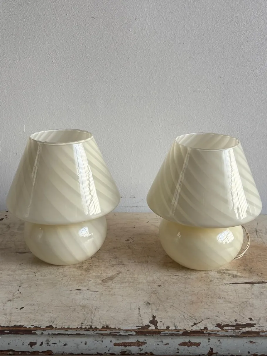 Best Pamono Vintage Murano Glass Mushroom Table Lamp, 1980s