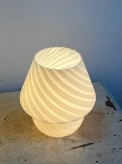 Best Pamono Vintage Murano Glass Mushroom Table Lamp, 1980s