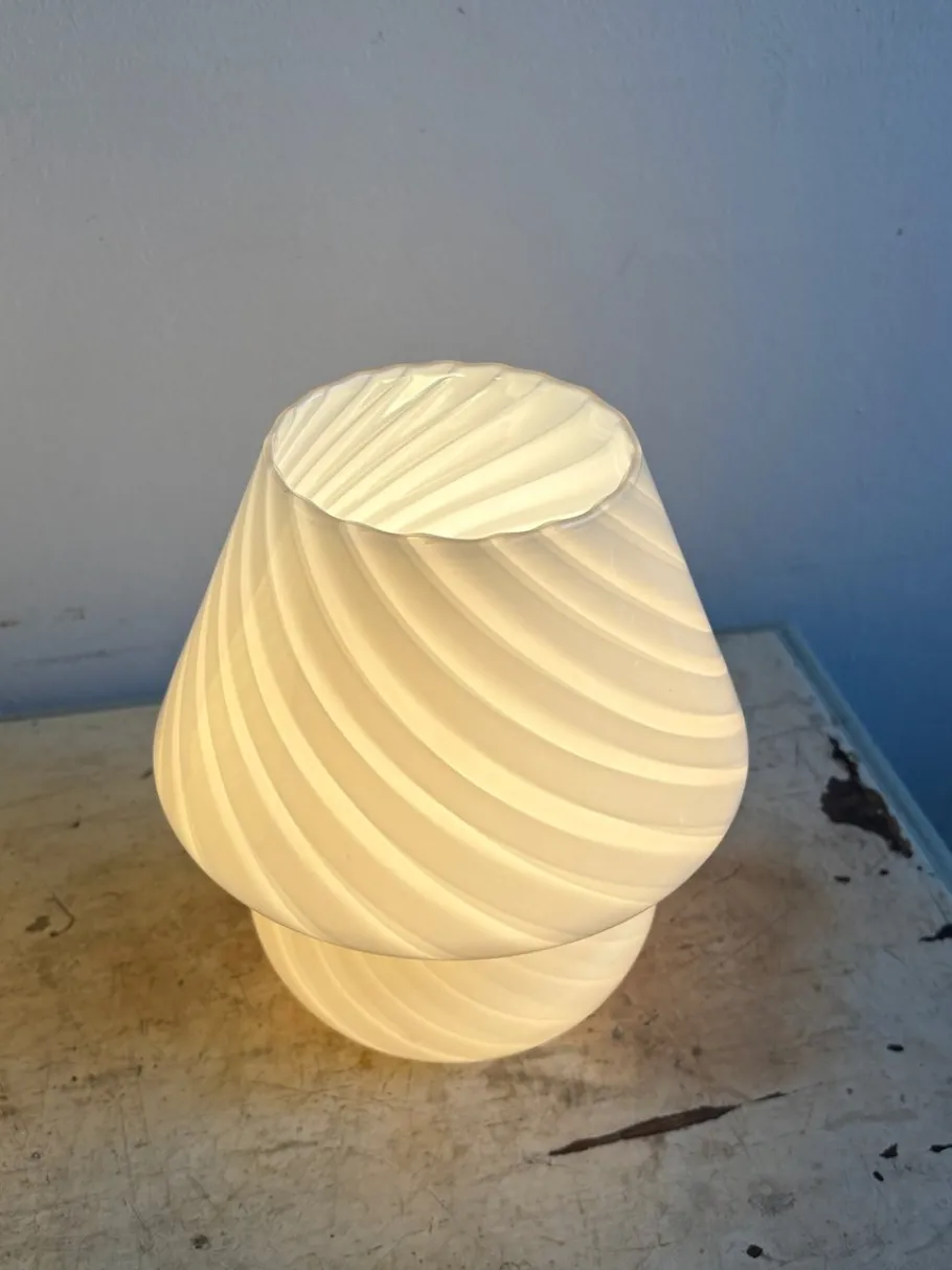 Best Pamono Vintage Murano Glass Mushroom Table Lamp, 1980s