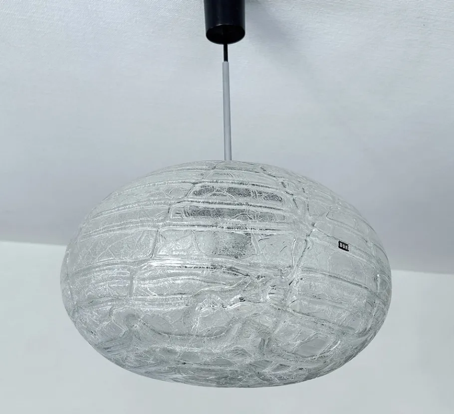 Clearance Pamono Vintage Murano Glass Pendant Light from Doria, 1970s