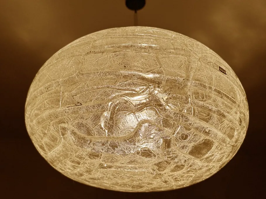 Clearance Pamono Vintage Murano Glass Pendant Light from Doria, 1970s