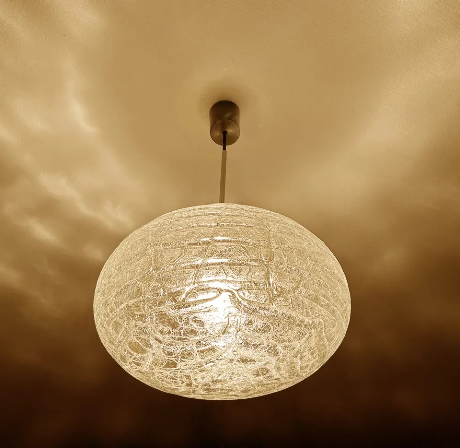 Clearance Pamono Vintage Murano Glass Pendant Light from Doria, 1970s