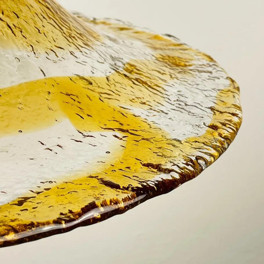 New Pamono Vintage Murano Glass Pendant Lamp from AV Mazzega, Italy, 1950s